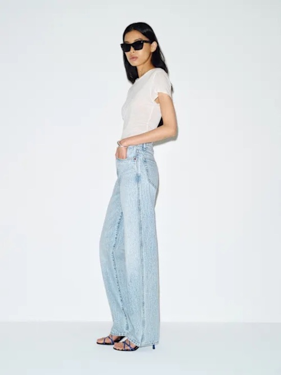 Reformation Denim - Reformation Val 90s Mid Rise Straight Jeans Blue - Size 26